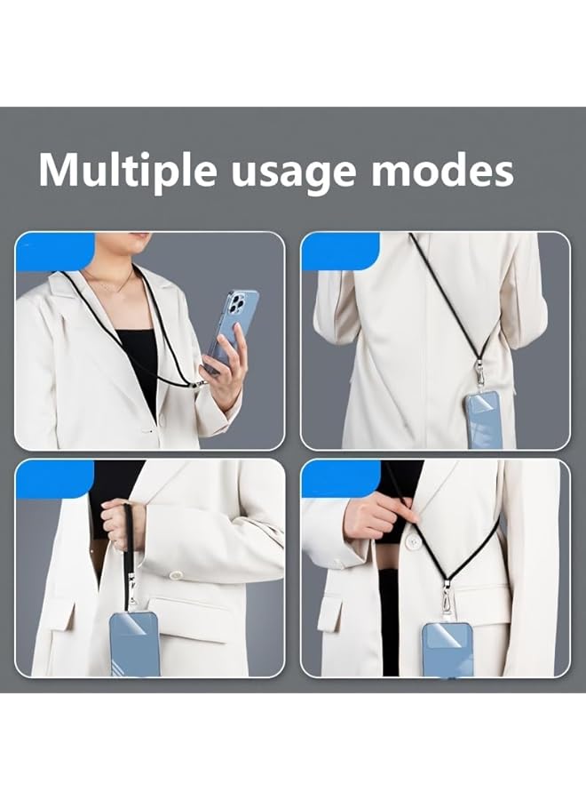 Green Tiger Phone Lanyard 3Pack Universal Crossbody Neck Strap with 3 Pads Adjustable CellPhone Lanyard Crossbody 3pacs Adjustable Crossbody Neck Strap, Lanyard with 3Phone Tether Tabs - Image 3