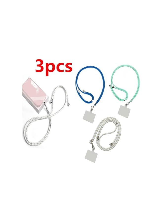 Green Tiger Phone Lanyard 3Pack Universal Crossbody Neck Strap with 3 Pads Adjustable CellPhone Lanyard Crossbody 3pacs Adjustable Crossbody Neck Strap, Lanyard with 3Phone Tether Tabs - Image 2