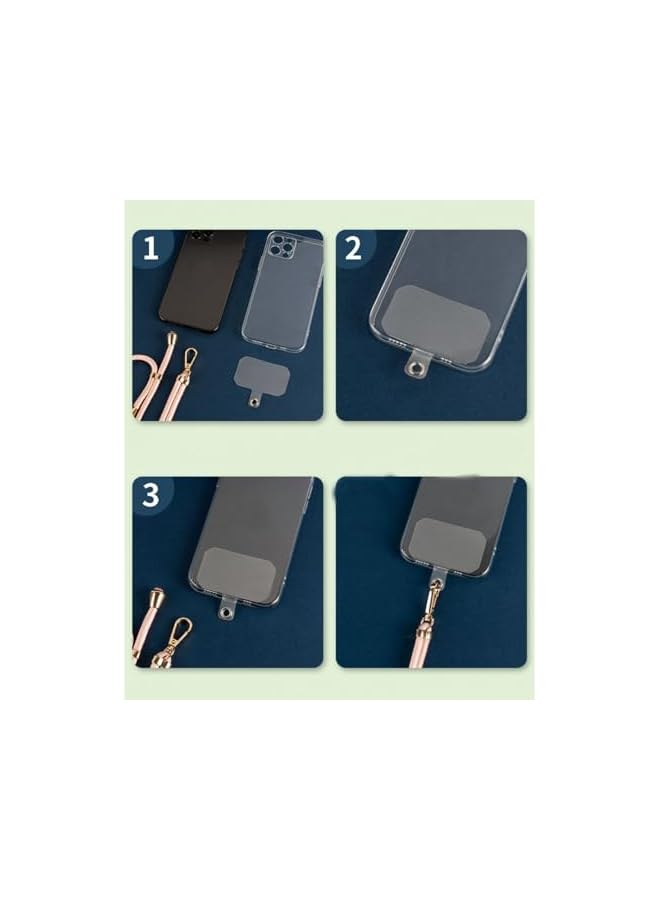 Green Tiger Phone Lanyard 3Pack Universal Crossbody Neck Strap with 3 Pads Adjustable CellPhone Lanyard Crossbody 3pacs Adjustable Crossbody Neck Strap, Lanyard with 3Phone Tether Tabs - Image 4