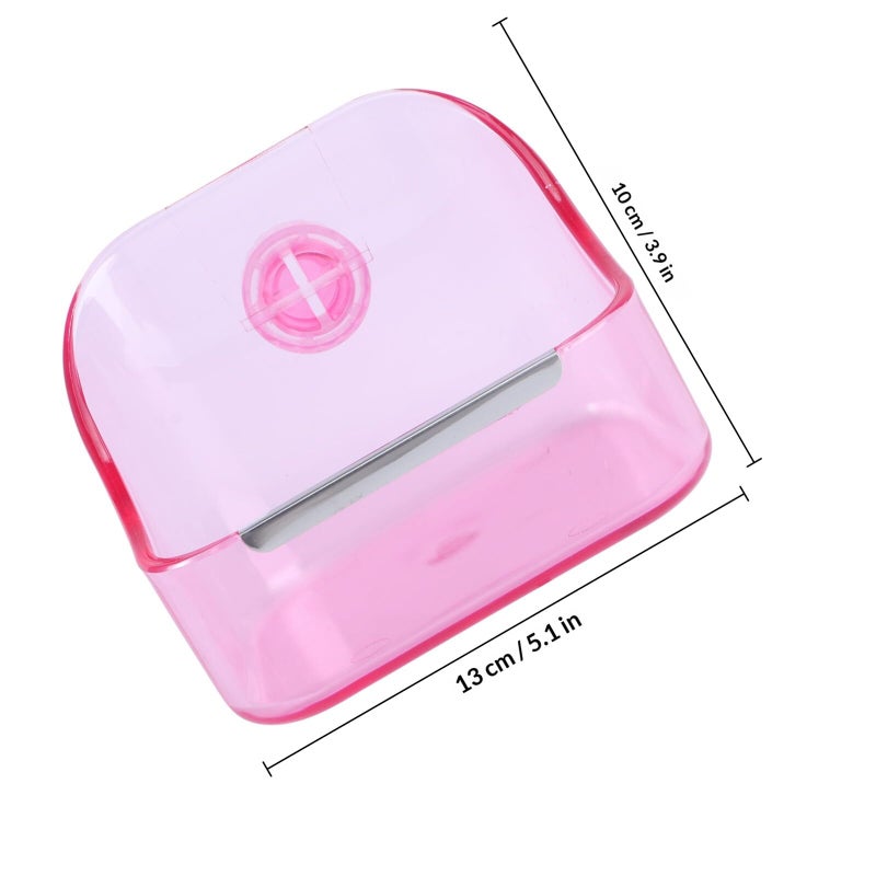 Pink Crystal Design Small Pet Feeder Cage Bowl For Rabbit And Small Animals Indoor Use - Image 3