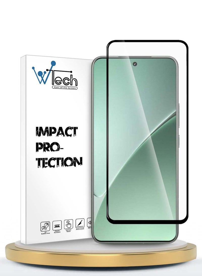 Wtech Xiaomi 15 Pro 5G 2024 Premium E2E Series Full Glue Full Cover Tempered Glass Screen Protector (MSGECN) - Clear/Black - Image 1