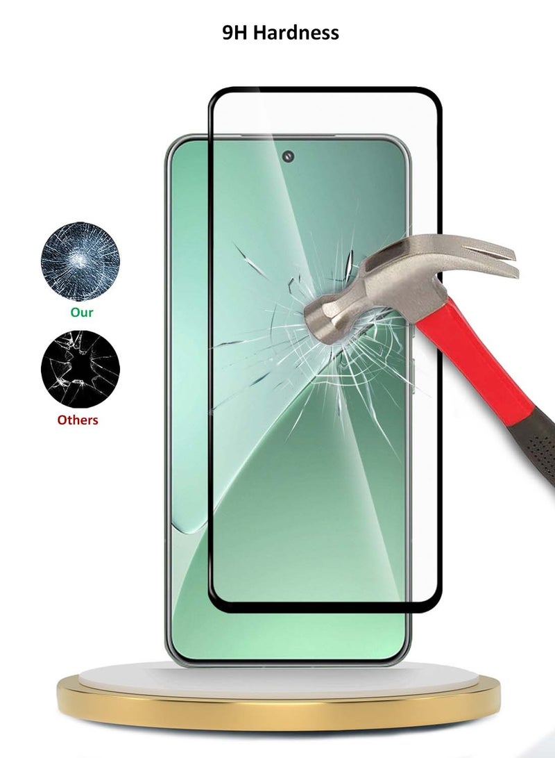 Wtech Xiaomi 15 Pro 5G 2024 Premium E2E Series Full Glue Full Cover Tempered Glass Screen Protector (MSGECN) - Clear/Black - Image 3