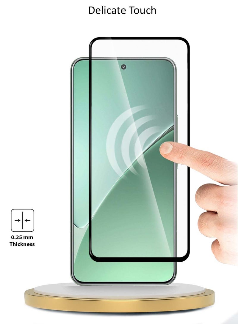 Wtech Xiaomi 15 Pro 5G 2024 Premium E2E Series Full Glue Full Cover Tempered Glass Screen Protector (MSGECN) - Clear/Black - Image 4