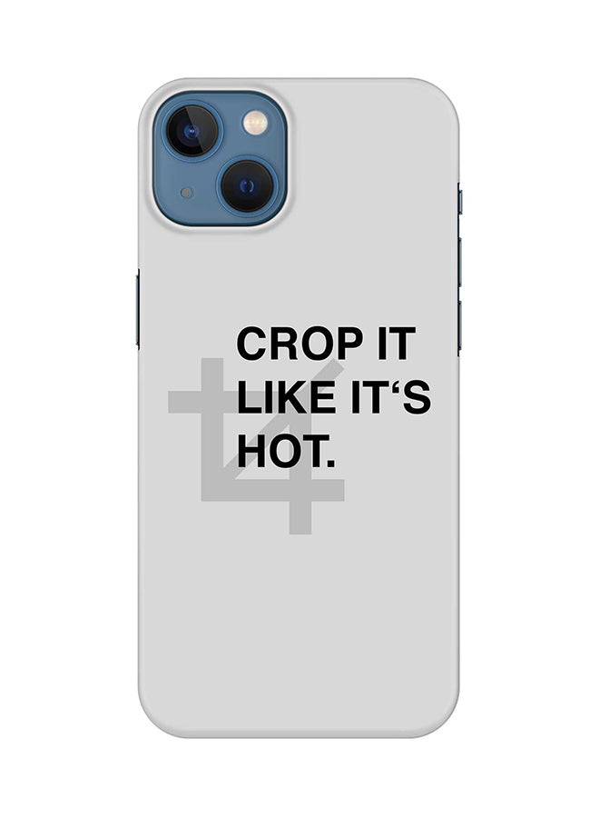 Stylizedd Case for Apple iPhone 14 Slim Snap Classic Series Mobile Cover Hard PC Shield Matte Finish Print - Crop It 
