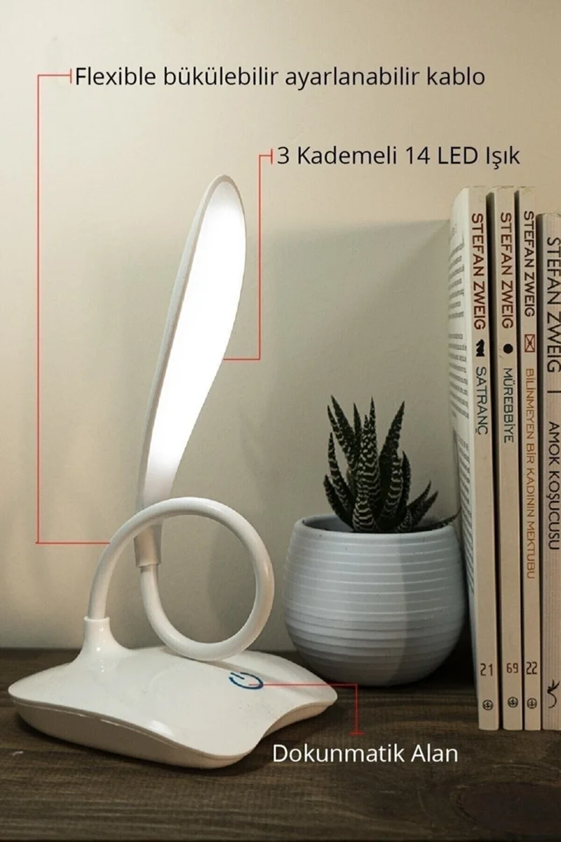 Mobee Rechargeable Touch 3 Stage Table Lamp