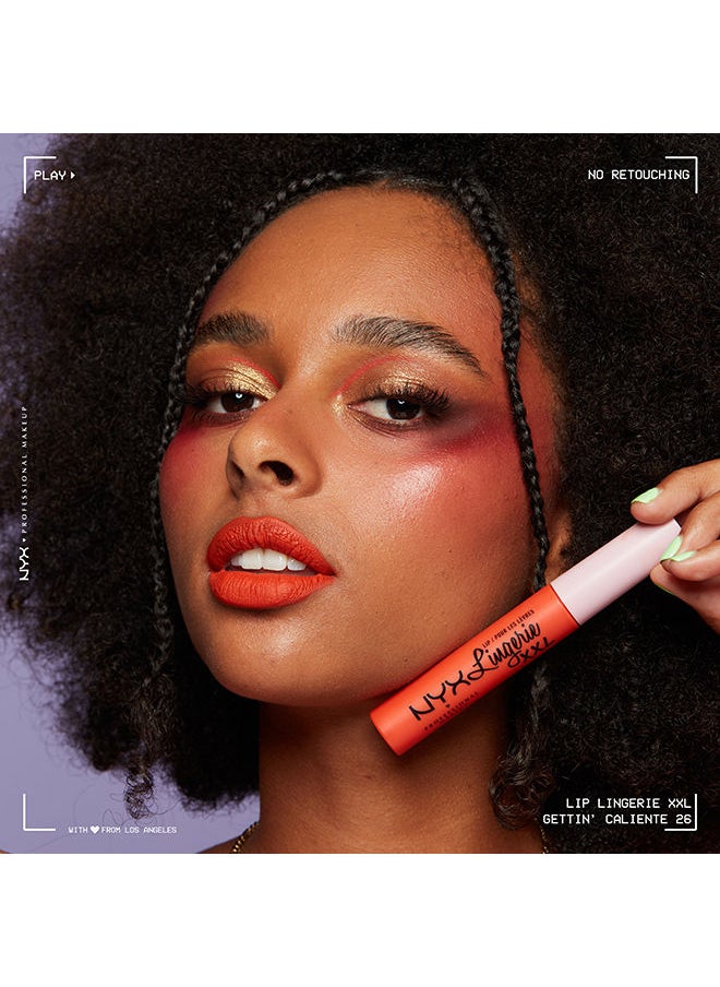 NYX PROFESSIONAL MAKEUP - Lip Lingerie XXL Matte Liquid Lipstick Getting Caliente - Image 1