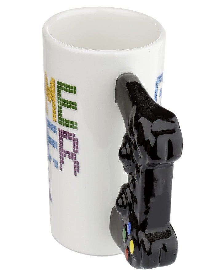 Puckator Game Over Game Controller Ceramic Shaped Handle Tea Coffee Mug - Funny Home Accessories Cute Gifts for Girlfriend Large Mugs for Men Women Hot Drinks Cups Presents Secret Santa Gift Cup Set - Image 3