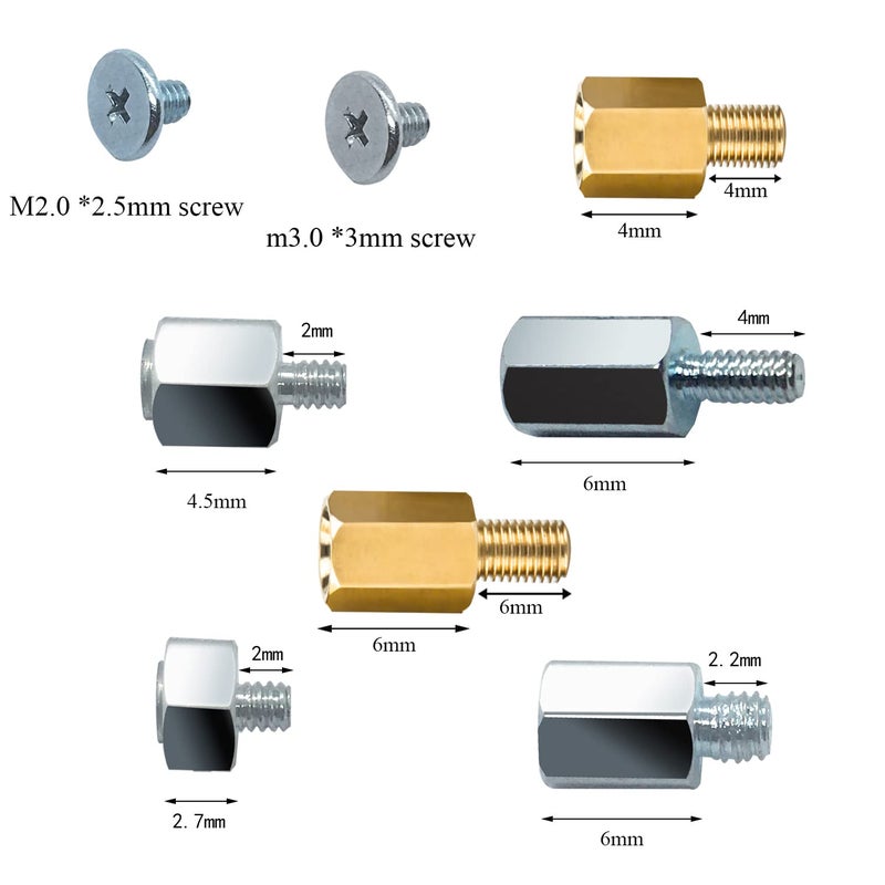 SGTKJSJS NVMe M.2 Mounting Screws Kit for Asus Gigabyte ASRock Msi PS5 Motherboards(36pcs) - Image 2