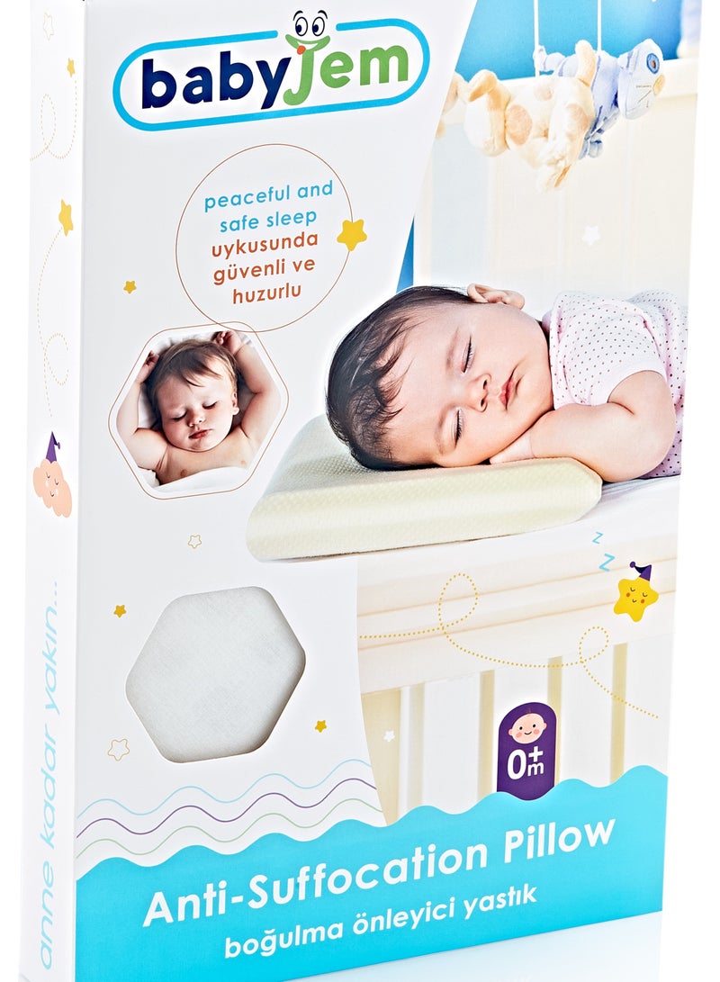 Babyjem Breathable Anti-Suffocation Pillow for Babies | Hollow Inner Structure | 100% Cotton Cover | Safe and Comfortable Sleep | Easy to Clean - Image 2