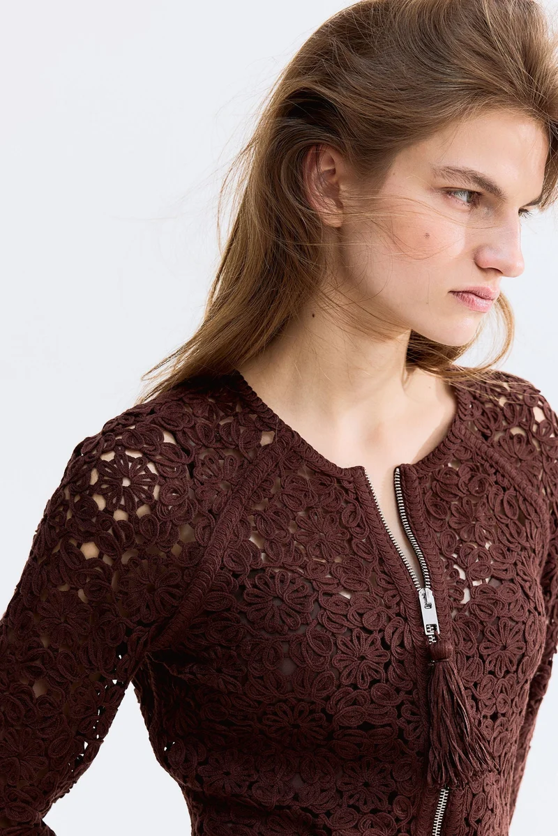 H&M Crochet-look cardigan