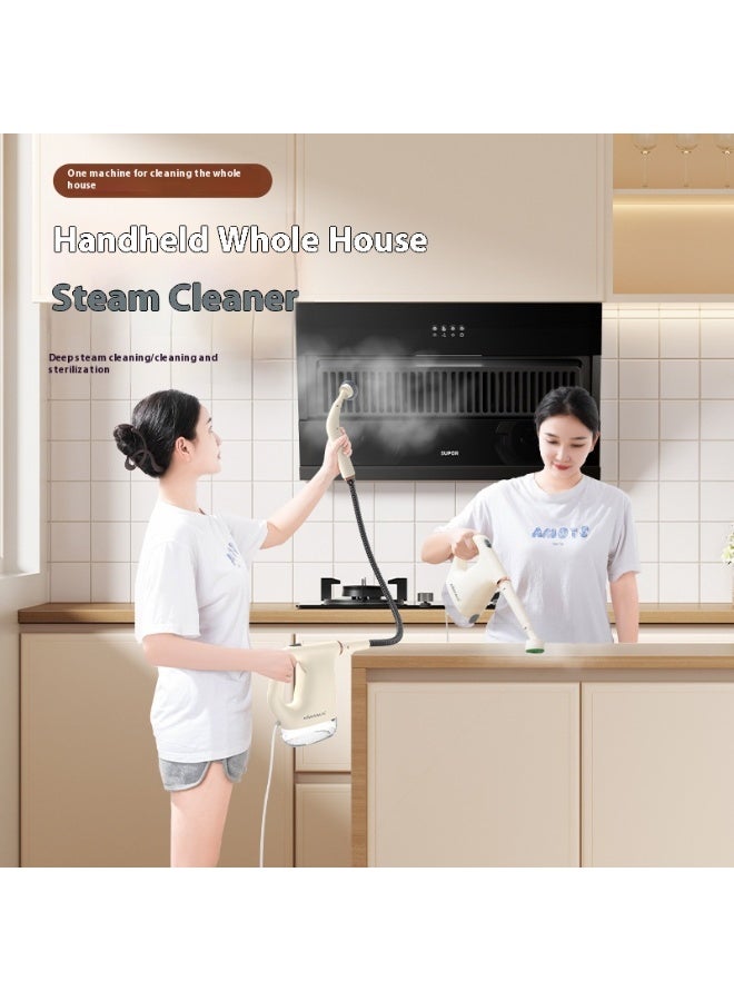 آي كي منظف بالبخار يدوي | تسخين سريع 20 ثانية | مجموعة ملحقات 8 في 1 | قفل أمان وخزان مرئي | تعقيم بدون مواد كيميائية للمنزل والمطبخ والسيارة - Image 3