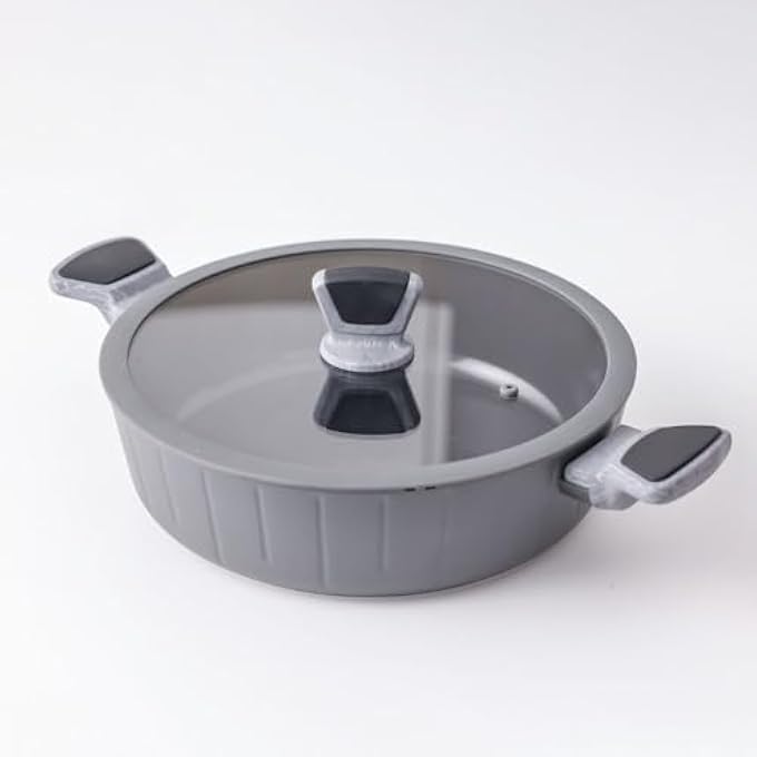 Chef's Delight ChefS Delight Stella Shallow Pan With Lid  NonStick Pfoa Free Frying Pan For Healthy Cooking Premium Deep Skillet For Saute Induction Compatible Cookware L28Xw8Cm - Image 1