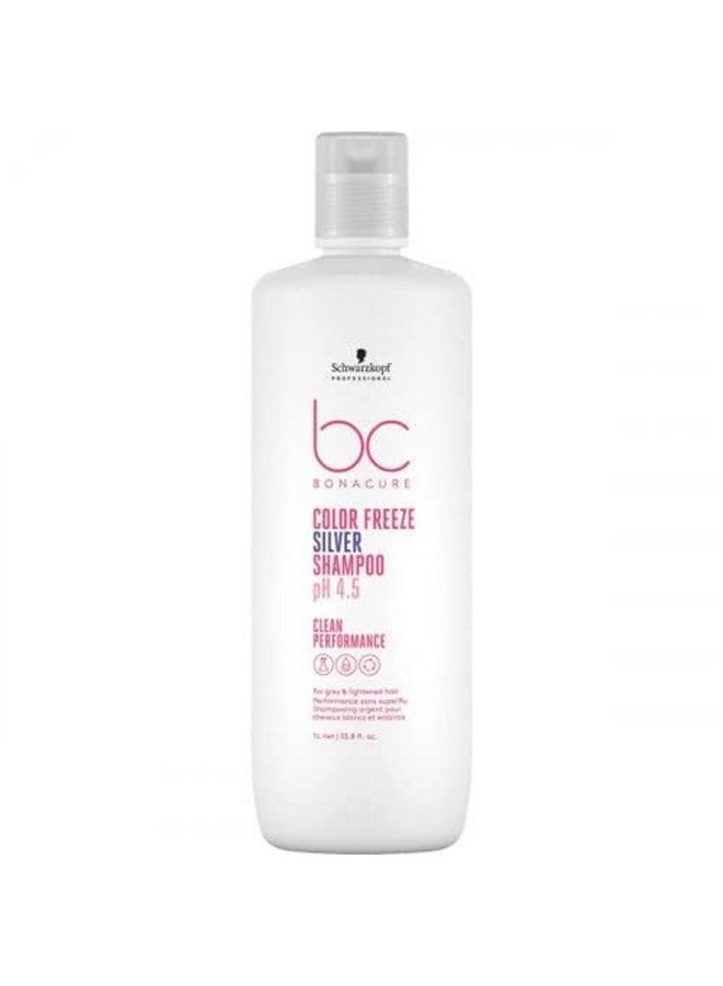 Schwarzkopf Bc Ph4.5 Color Freeze Micellar Silver Shampoo 1L - Image 1