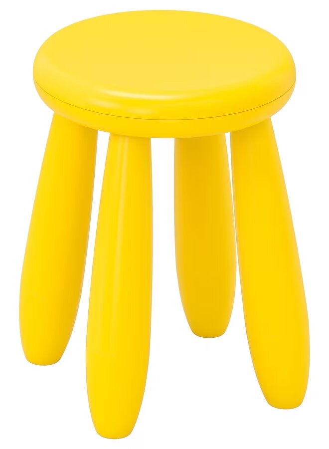 Plastic Lightweight Stool Yellow