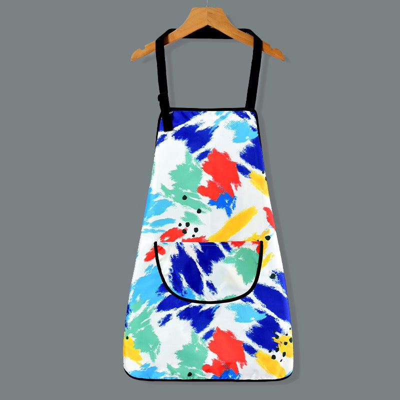 Kids Art Smock with Custom Logo Graffiti color 