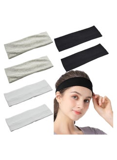 RATSAW 6 Pcs Sports Headbands For Women Elastic Sweat Yoga Hairbands Non Slip Soft Thin Head Band Fashion Hair Wrap  - Image 1