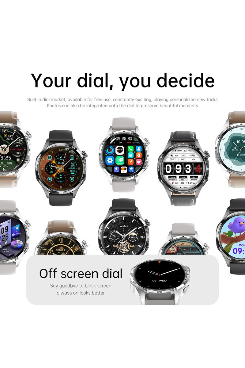 RollsTimi  Men's Smartwatch, Bluetooth Answer/Make Calls, Multiple Sports Modes, DIY Personality Settings, 1.53-Inch Full-Screen Touch, Universal For Android 4.4 Above /IOS 9.0 Above Systems - Image 3