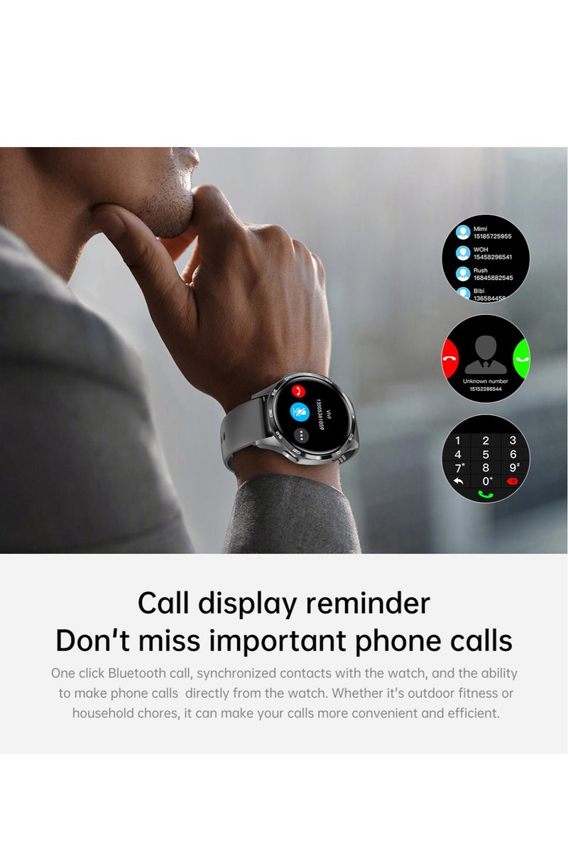 RollsTimi  Men's Smartwatch, Bluetooth Answer/Make Calls, Multiple Sports Modes, DIY Personality Settings, 1.53-Inch Full-Screen Touch, Universal For Android 4.4 Above /IOS 9.0 Above Systems - Image 5