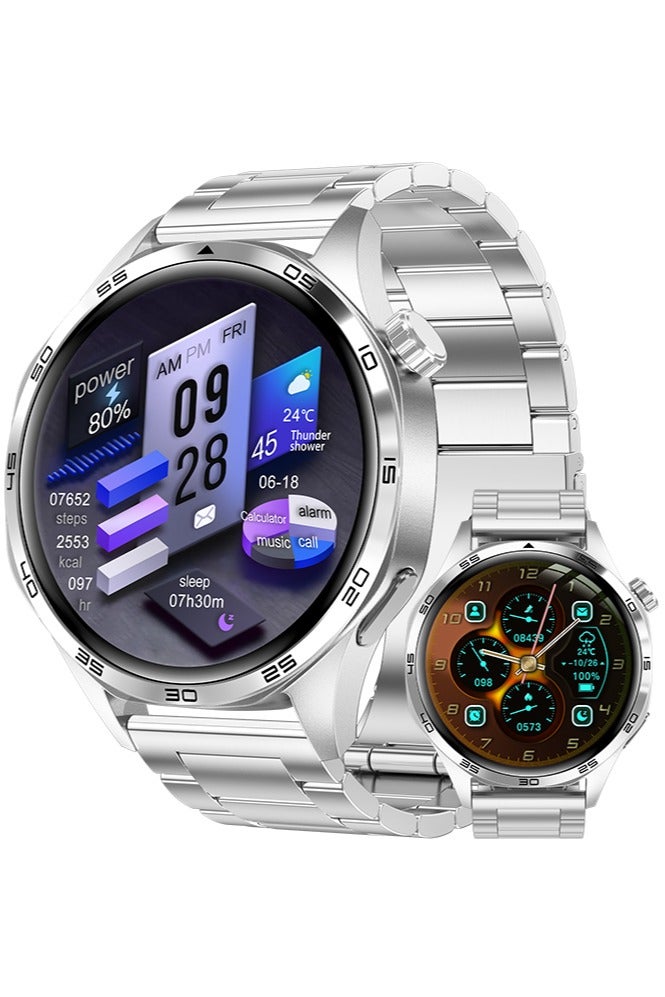 RollsTimi  Men's Smartwatch, Bluetooth Answer/Make Calls, Multiple Sports Modes, DIY Personality Settings, 1.53-Inch Full-Screen Touch, Universal For Android 4.4 Above /IOS 9.0 Above Systems - Image 1