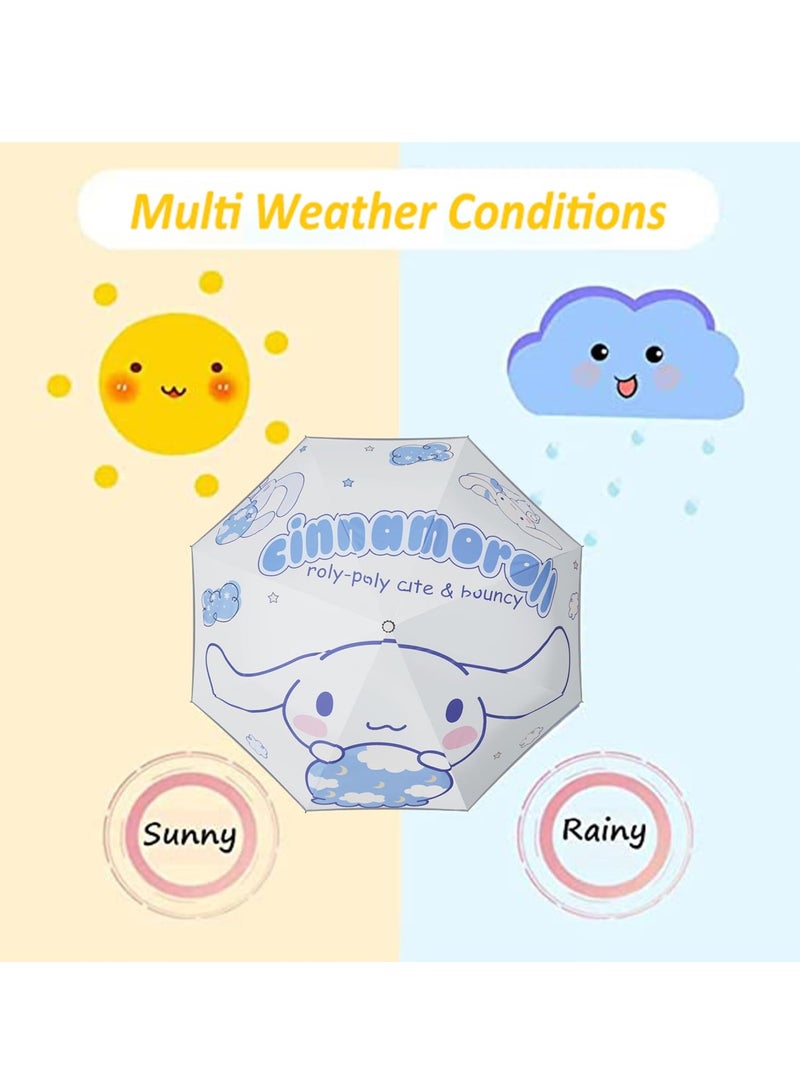 Kids Cartoon Folding Umbrella, Lightweight, Wind Resistant, Auto Open/Close, UV Protection, Perfect for Travel and Outdoor Fun! - Image 3