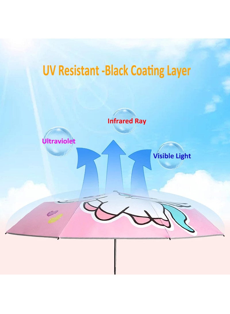 Kids Cartoon Folding Umbrella, Lightweight, Wind Resistant, Auto Open/Close, UV Protection, Perfect for Travel and Outdoor Fun! - Image 4