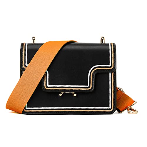 ZOOEASS Wide Shoulder Strap (Solid),Adjustable Replacement Belt Crossbody Canvas Bag Handbag (Orange) - Image 4