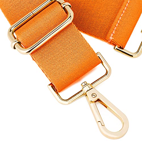 ZOOEASS Wide Shoulder Strap (Solid),Adjustable Replacement Belt Crossbody Canvas Bag Handbag (Orange) - Image 2