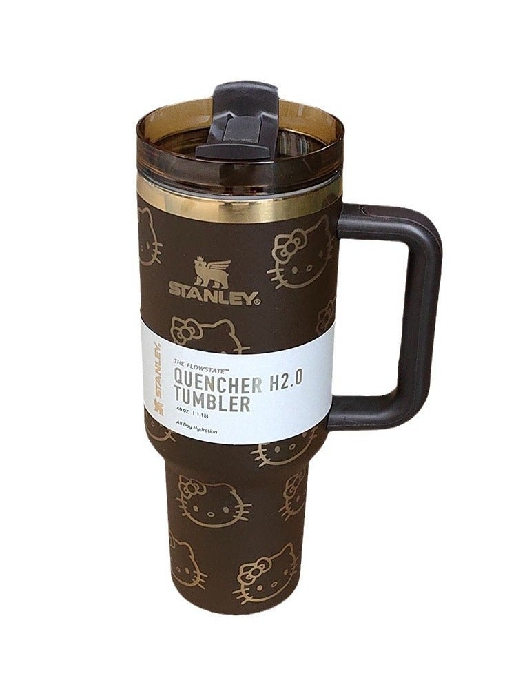 Stanley Quencher H2.0 Stainless Steel Vacuum Insulated Tumbler with Lid and Straw for Water, Iced Tea or Coffee, Smoothie and More,  40oz/1.18L - Image 2