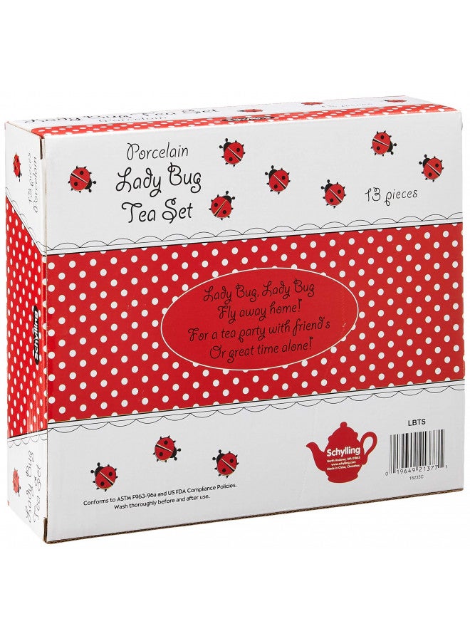 Schylling طقم شاي بورسلين على شكل خنفساء ، أبيض - Image 3