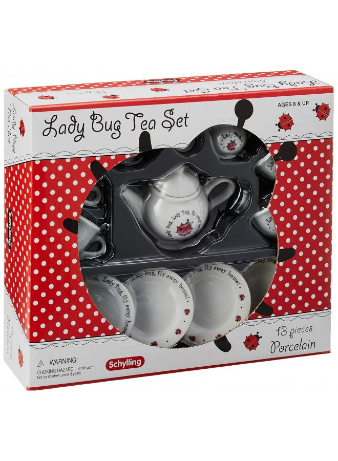 Schylling طقم شاي بورسلين على شكل خنفساء ، أبيض - Image 2