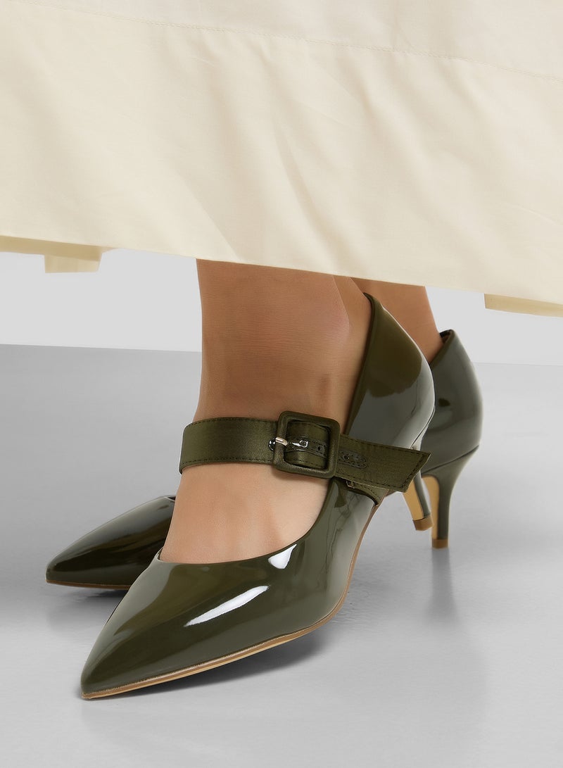 Spot-On Mary-Jane Pointed Pump - Image 5