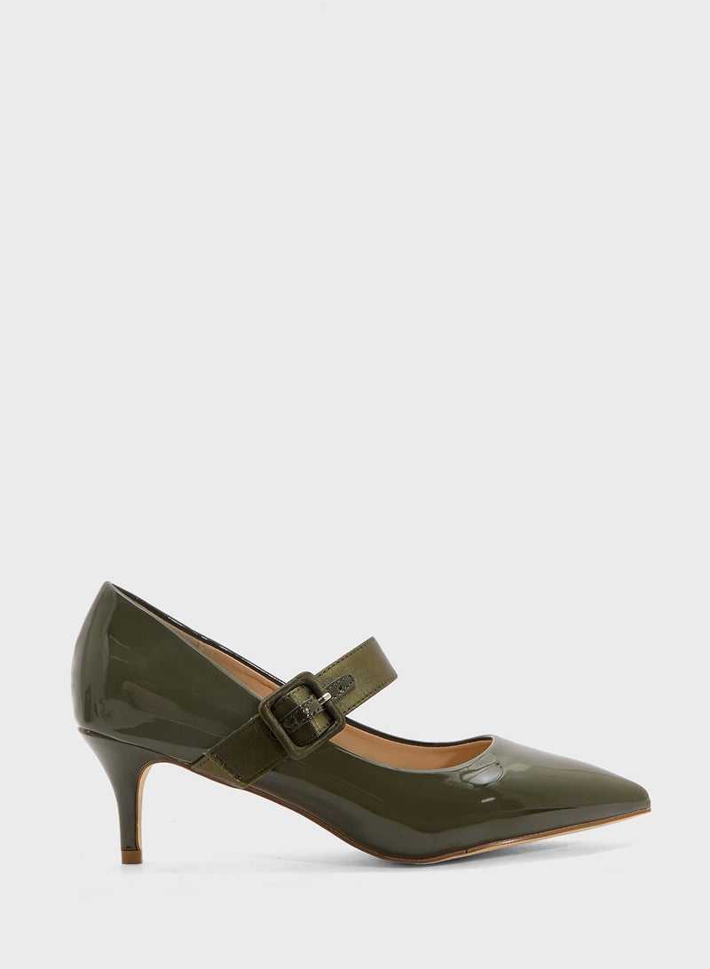 Spot-On Mary-Jane Pointed Pump - Image 1