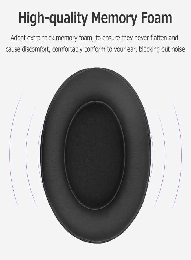 Headset Ear Pads Protective Cover Replacement Protein Memory Foam Ear Cushions Compatible with Beats Studio 2/3 Red - Image 2