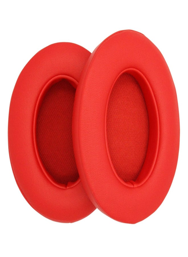 Headset Ear Pads Protective Cover Replacement Protein Memory Foam Ear Cushions Compatible with Beats Studio 2/3 Red - Image 1
