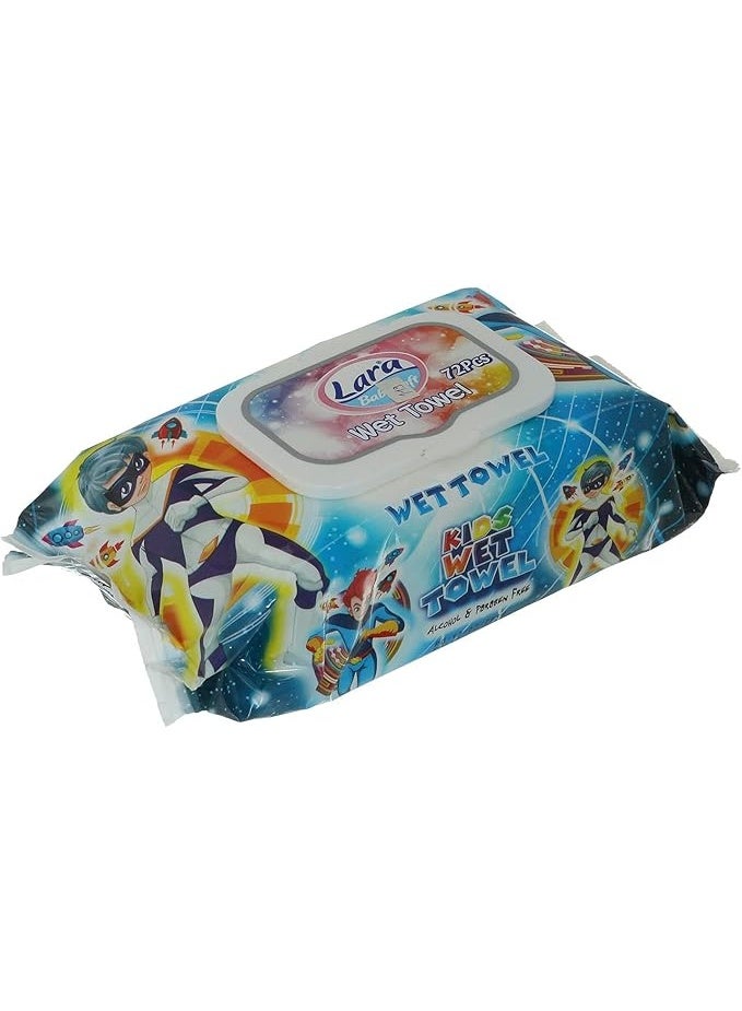 لارا بيبي مناديل مبللة ناعمة للأطفال من لارا، 72 قطعة