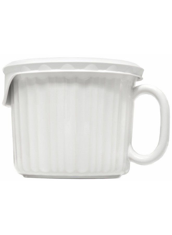 كورنينج وير كوبان سيراميك للطعام من CorningWare، سعة 20 أونصة، بأغطية تهوية خالية من مادة BPA، لون أبيض فرنسي - Image 2