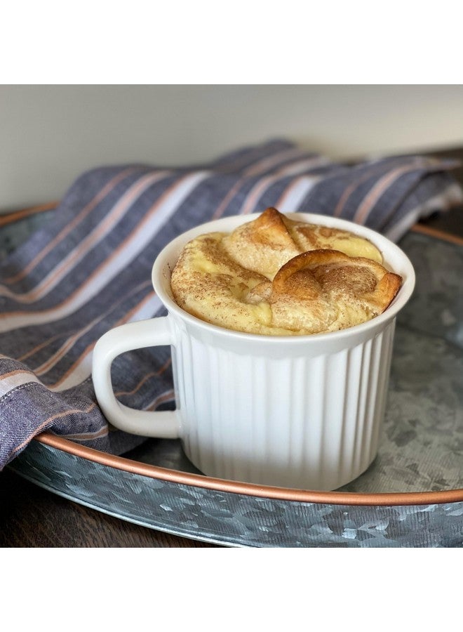 كورنينج وير كوبان سيراميك للطعام من CorningWare، سعة 20 أونصة، بأغطية تهوية خالية من مادة BPA، لون أبيض فرنسي - Image 5