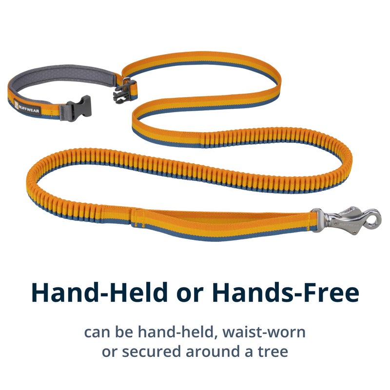 Ruffwear, Roamer Bungee Dog Leash for Running, Biking or Hiking, Can be Used Hand-Held or Hands-Free, Yellow Snow, 5.5'-7' - Image 4