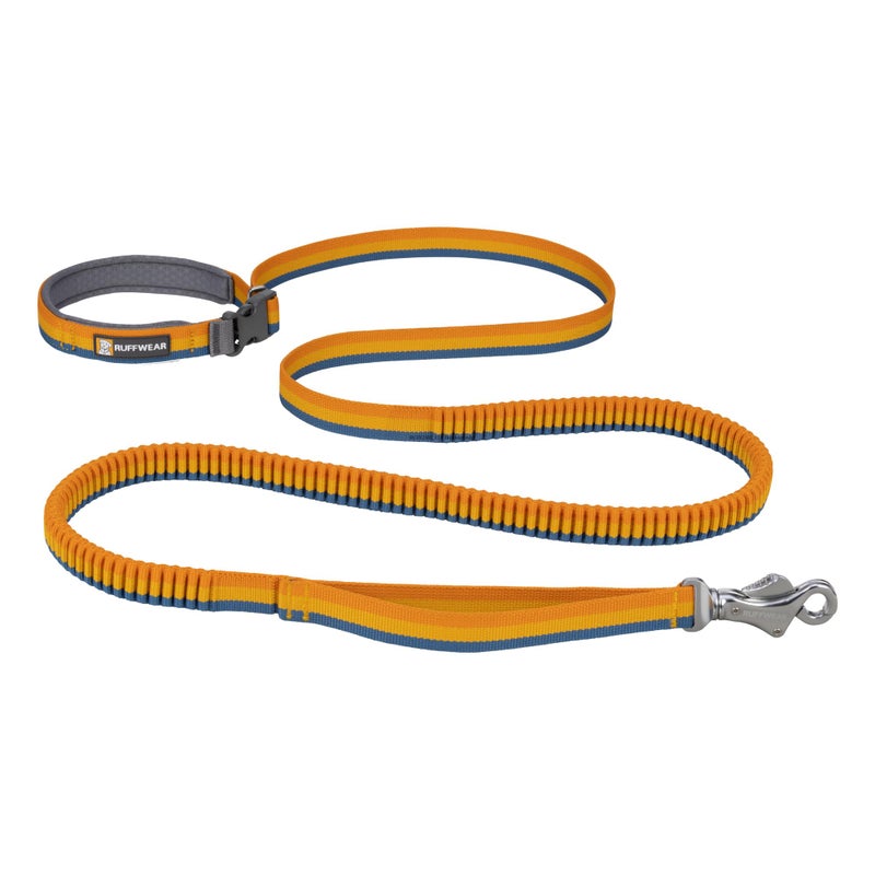 Ruffwear, Roamer Bungee Dog Leash for Running, Biking or Hiking, Can be Used Hand-Held or Hands-Free, Yellow Snow, 5.5'-7' - Image 1