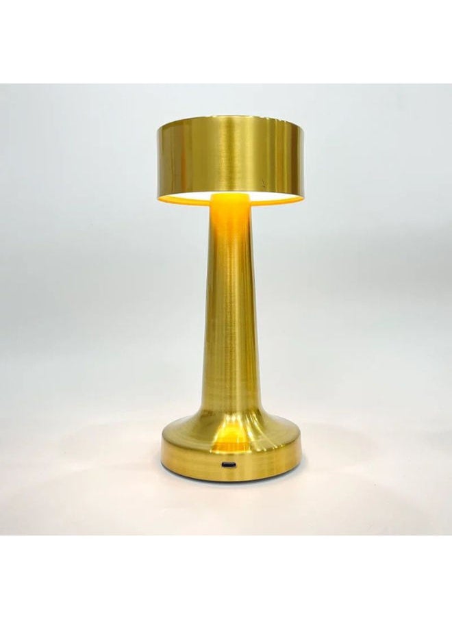 SHOPI Rechargeable Cordless Table Lamp Dimmable Table Light Table Lamp Room Lamp Wedding Gift Bar Desk Light-gold  - Image 1