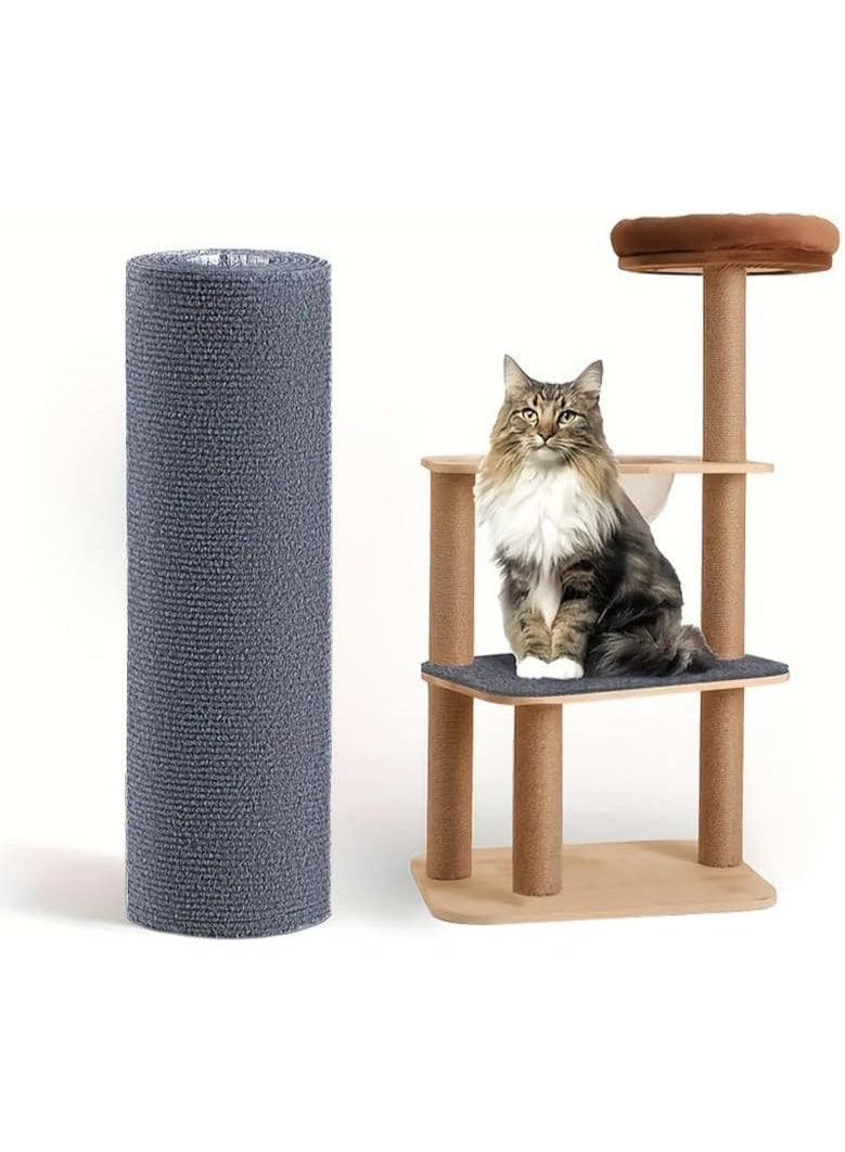 موثوقية التنبؤ سجادة خدش القطط، بقايا سجاد ذاتية اللصق مقاس 40×200 سم، واقي أثاث من خدش القطط، واقي سجاد من خدش القطط، خدش تسلق القطط بنفسك (رمادي فاتح) - Image 2