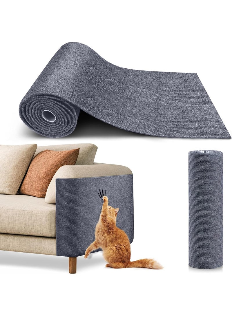 موثوقية التنبؤ سجادة خدش القطط، بقايا سجاد ذاتية اللصق مقاس 40×200 سم، واقي أثاث من خدش القطط، واقي سجاد من خدش القطط، خدش تسلق القطط بنفسك (رمادي فاتح) - Image 1