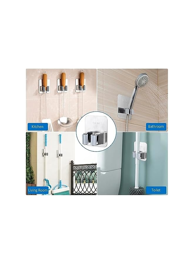 erorex Adhesive Stainless Steel Mob and Broom Holder - Image 3