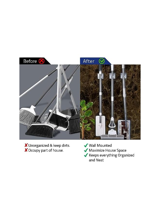 erorex Adhesive Stainless Steel Mob and Broom Holder - Image 5