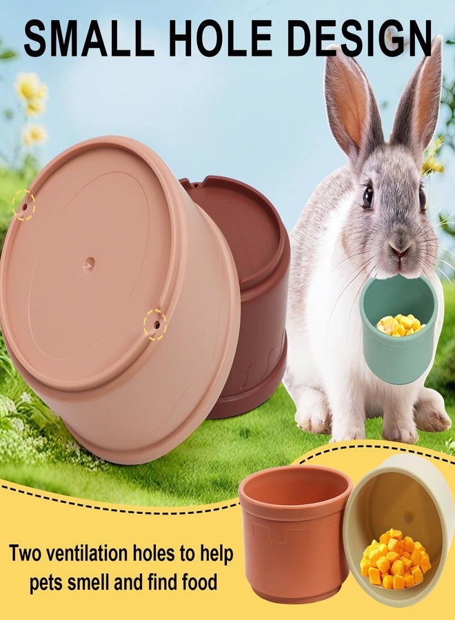 lenpestia 8 PCS Bunny Toys Stacking Cups Bunny Cups Stackable Guinea Pig Stacking Cups Colorful Reusable Rabbit Toys for Rabbit Guinea Pig Hiding Food Playing - Image 4