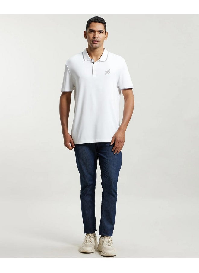 JOCKEY - Jockey Men's Solid Regular Fit Half Sleeved Polo T-Shirt (3911-01_White 2XL) - Image 1