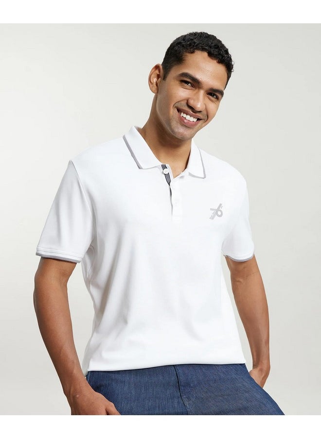 JOCKEY - Jockey Men's Solid Regular Fit Half Sleeved Polo T-Shirt (3911-01_White 2XL) - Image 1