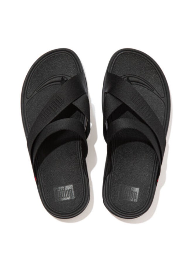 FitFlop - Fitflop Mens Sling Toe Post DS7-090  Black - Image 1