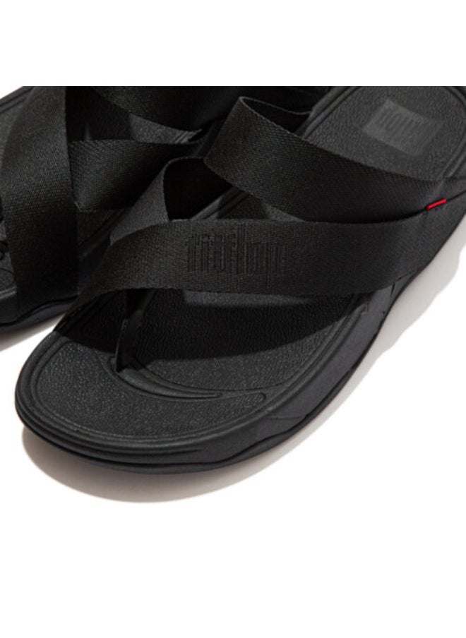 FitFlop - Fitflop Mens Sling Toe Post DS7-090  Black - Image 1