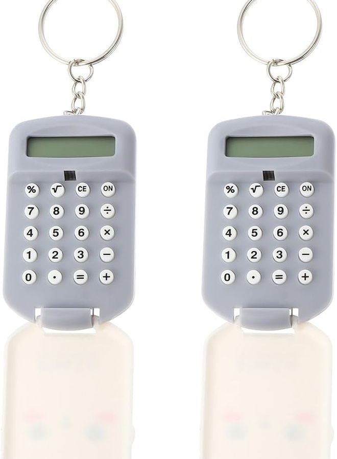 Portable Mini Calculator Cute Cartoon Design Practical Pocket Sized For Students School Supplies - Image 1